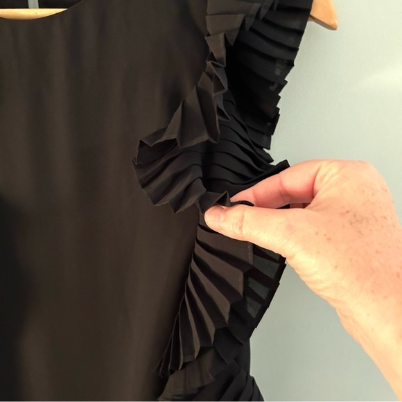 Lulus We Got The Pleat Black Statement Sleeve Shift Dress. Size XS. - Picture 11 of 13